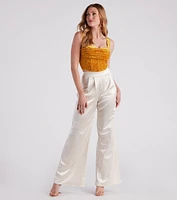 Luxe Trendsetter Velvet Burnout Corset Top