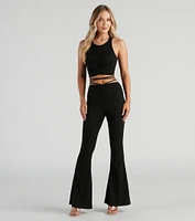 Elevated Casual Ruched Cropped Tank