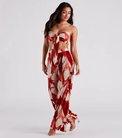 Island Time Floral Cropped Tube Top