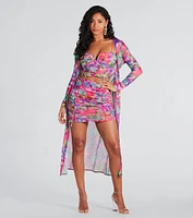 Maldives Please Tropical Mesh Bustier
