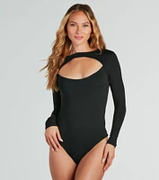 Make The Cut Long Sleeve Knit Bodysuit