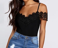 Crochet Details Bodysuit