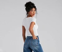 Better Basics Ribbed Knit Tee