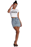 Lookin Like A Snack Cropped Tee