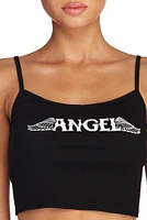 Angel Wings Cropped Tank Top