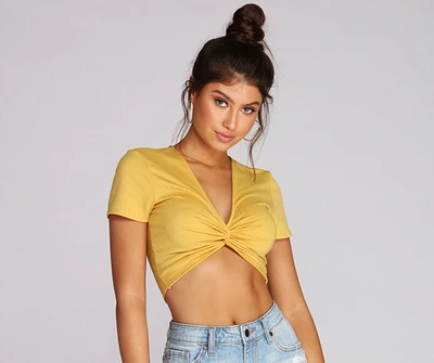 Twist And Style Crop Top