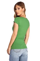 Casual Cutie V Neck Tee