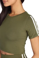 Side Stripe Crop Top