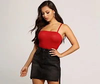 Need It Now Ribbed Bodysuit