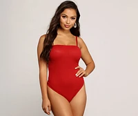 Need It Now Ribbed Bodysuit
