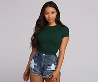 Better Basics Ribbed Knit Tee
