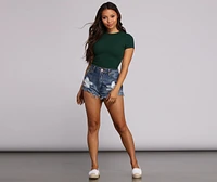 Better Basics Ribbed Knit Tee