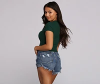 Better Basics Ribbed Knit Tee