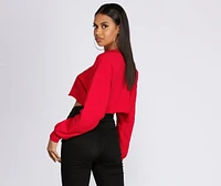 Sinner Crop Crew neck