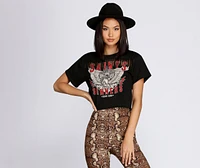 Saints And Sinners Crop Tee