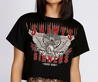 Saints And Sinners Crop Tee