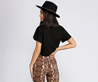 Saints And Sinners Crop Tee