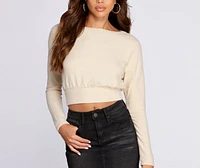 Those Cozy Feels Crop Top