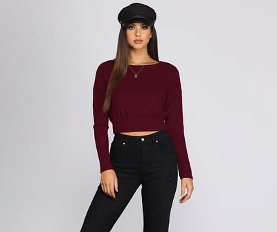 Those Cozy Feels Crop Top