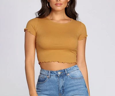 On That Basic Ribbed Top