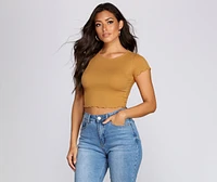 On That Basic Ribbed Top