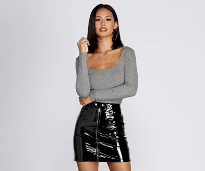All You Need Ribbed Bodysuit