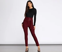 Basic Crew Neck Ribbed Top