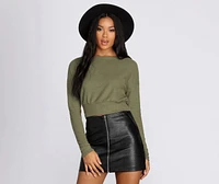 Those Cozy Feels Crop Top