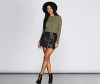 Those Cozy Feels Crop Top