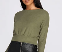 Those Cozy Feels Crop Top
