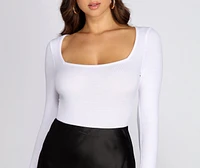 Layered In Basics Ribbed Bodysuit