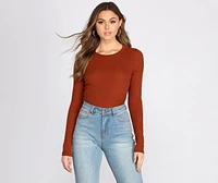 Feeling Basic Crew Neck Top