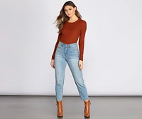 Feeling Basic Crew Neck Top