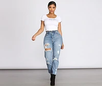 Lucky You Knit Cropped Top