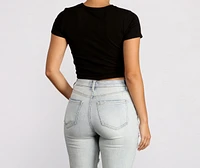 Knot So Basic Crop Top