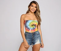 Groovy Gal Tie-Dye Tube Top