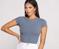 Basic Is Better Crew Neck Crop Top