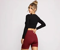 Draw Me Ribbed Crop Top