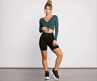 Draw Me Ribbed Crop Top