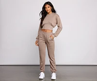 Laidback Cutie French Terry Corset Hoodie