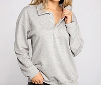 Preppy Vibes Collared Polo Top