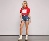Budweiser Graphic Crop Top