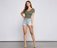 Must-Have Ribbed Knit Crop Top