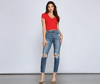 Must-Have Ribbed Knit Crop Top