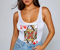 Reign Style Queen Of Hearts Bodysuit