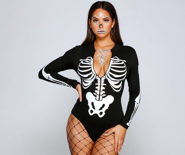 Windsor Sultry Skeleton Babe Bodysuit | Connecticut Post Mall