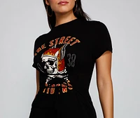 Street Rider Graphic Lace-Up Tee