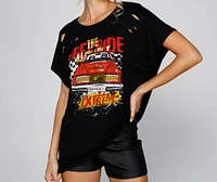 Born For Speed Distressed Graphic Tee