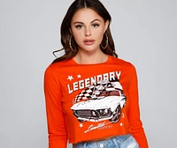 Legendary Rider Graphic Long Sleeve Top