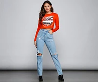 Legendary Rider Graphic Long Sleeve Top